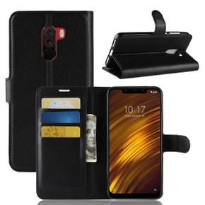 Xiaomi Pocophone F1      Pu Wallet Case    [Black]
