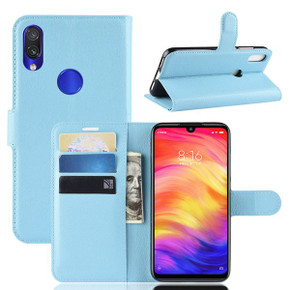 Xiaomi Redmi Note 7      Pu Wallet Case    [Lightblue]