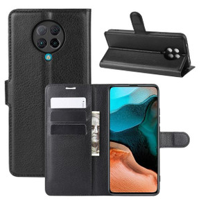 Xiaomi Poco F2 Pro      Pu Wallet Case    [Black]