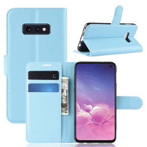 Galaxy S10E      Pu Wallet Case    [Lightblue]