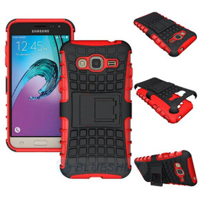 Samsung Galaxy J3 2016      Heavy Duty Case    Red