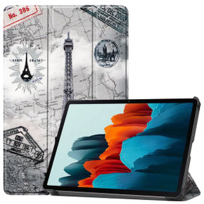 Samsung Galaxy Tab S7 T870    Designer Tri-Fold Case      EiffelTower