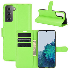 Galaxy S21 Plus      Pu Wallet Case    [Green]