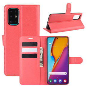 Galaxy S20 Plus      Pu Wallet Case    [Red]