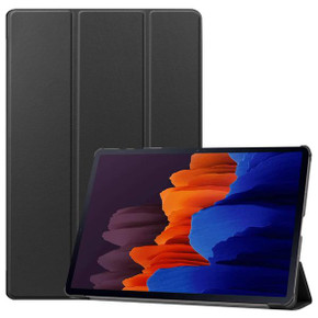 Samsung Galaxy Tab S7+ T970    Tri-Fold PU Case    Black