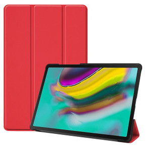 Samsung Galaxy Tab S5e T720    Tri-Fold PU Case    Red