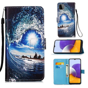 Samsung Galaxy A22 5G      Designer PU Case      SeaWave