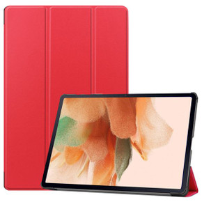 Samsung Galaxy Tab S8+ X800    Tri-Fold PU Case    Red