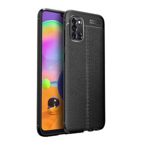 Samsung Galaxy A31      Leather Texture Case    Black