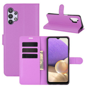 Galaxy A32 5G      Pu Wallet Case    [Purple]