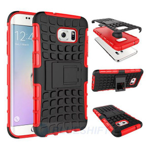 Samsung Galaxy S7 Edge      Heavy Duty Case    Red
