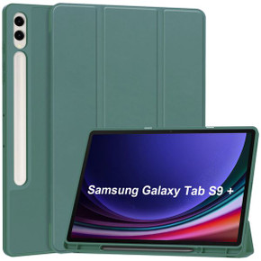 Samsung Galaxy Tab S9+ X810    Tri-Fold PU Case    Teal
