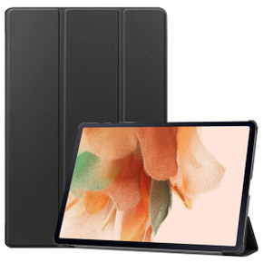 Samsung Galaxy Tab S8+ X800 Tri-Fold PU Case Black Samsung Galaxy Tab S8+ X800 Tri-Fold PU Case Black