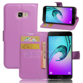 Galaxy A3 2017      Pu Wallet Case    [Purple]