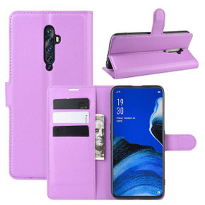 Oppo Reno2 Z      Pu Wallet Case    [Purple]