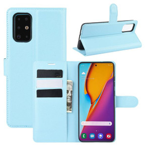 Galaxy S20 Plus      Pu Wallet Case    [Lightblue]