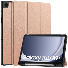 Samsung Galaxy Tab A9+ X210    Tri-Fold PU Case    RoseGold