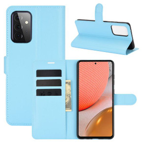 Galaxy A72      Pu Wallet Case    [Lightblue]