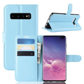 Galaxy S10 Plus      Pu Wallet Case    [Lightblue]