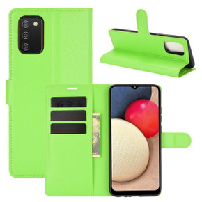 Galaxy A02S      Pu Wallet Case    [Green]