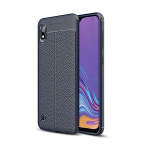 Samsung Galaxy A10      Leather Texture Case    Navy