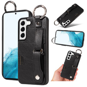 Samsung Galaxy S22      Hand Strap PU Card Case    Black