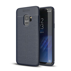 Samsung Galaxy S9      Leather Texture Case    Navy