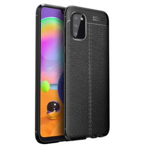 Samsung Galaxy A02S      Leather Texture Case    Black