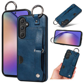 Samsung Galaxy A55 5G      Hand Strap PU Card Case    Navy