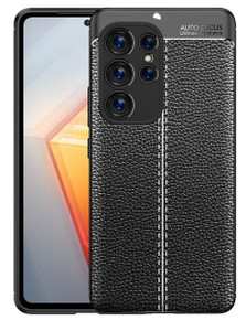 Samsung Galaxy S23 Ultra Leather Texture Case Black Samsung Galaxy S23 Ultra Leather Texture Case Black