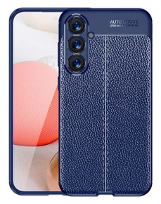 Samsung Galaxy S23 FE      Leather Texture Case    Navy