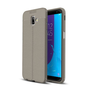 Samsung Galaxy J6Plus/J6+ Leather Texture Case Grey Samsung Galaxy J6Plus/J6+ Leather Texture Case Grey