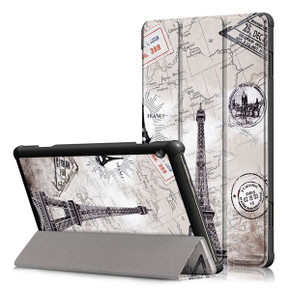 Lenovo Tab M10 TB-X605F Designer Tri-Fold Case EiffelTower