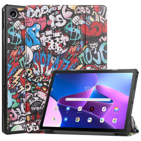 Lenovo Tab M10 Plus (3rd Gen) TB125 Designer Tri-Fold Case Graffiti Lenovo Tab M10 Plus (3rd Gen) TB125 Designer Tri-Fold Case Graffiti