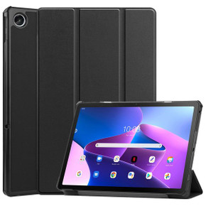 Lenovo Tab M10 Plus (3rd Gen) TB125 Tri-Fold PU Case Black Lenovo Tab M10 Plus (3rd Gen) TB125 Tri-Fold PU Case Black