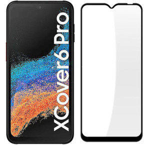 Samsung Galaxy XCover6 Pro Tempered Glass Screen Protector Black Samsung Galaxy XCover6 Pro Tempered Glass Screen Protector Black