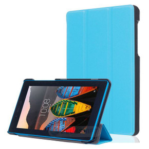 Lenovo Tab 3 A7-10 710F Tri-Fold PU Case LightBlue Lenovo Tab 3 A7-10 710F Tri-Fold PU Case LightBlue