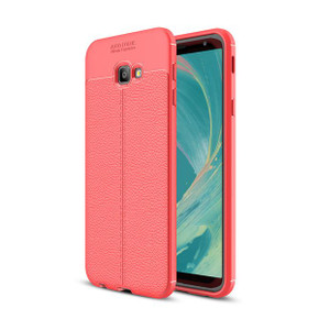 Samsung Galaxy J4Plus/J4+ Leather Texture Case Red Samsung Galaxy J4Plus/J4+ Leather Texture Case Red