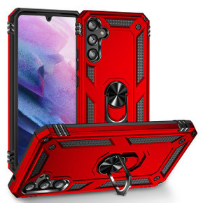 Samsung Galaxy A34 5G Military Armour Ring Case Red Samsung Galaxy A34 5G Military Armour Ring Case Red