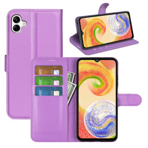 Galaxy A04      Pu Wallet Case    [Purple]