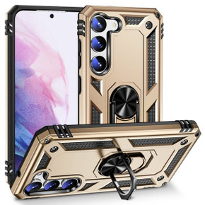 Samsung Galaxy S23+ Military Armour Ring Case Gold Samsung Galaxy S23+ Military Armour Ring Case Gold