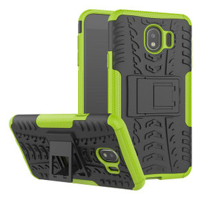 Samsung Galaxy J4      Heavy Duty Case    Green