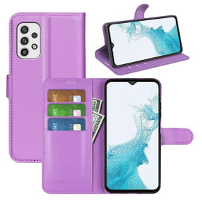 Galaxy A23      Pu Wallet Case    [Purple]