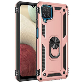 Samsung Galaxy A12      Military Armour Case    RoseGold