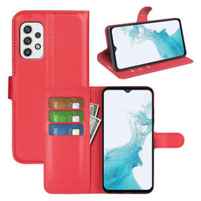Galaxy A23      Pu Wallet Case    [Red]