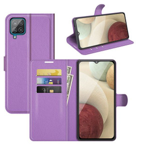 Galaxy M32 4G      Pu Wallet Case    [Purple]