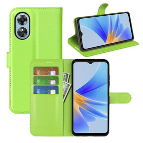 Oppo A17      Pu Wallet Case    [Green]