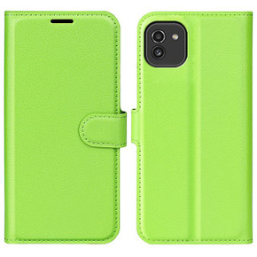 Galaxy A03      Pu Wallet Case    [Green]