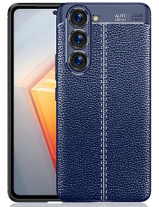 Samsung Galaxy S23      Leather Texture Case    Navy