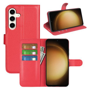 Galaxy S24+      Pu Wallet Case    [Red]